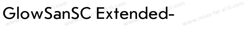 GlowSanSC Extended字体转换